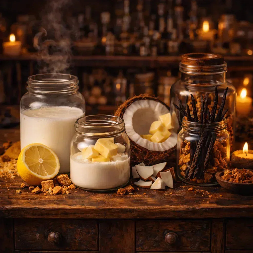 Les miettes dorées, bougie et fondants parfumés Les Fondeurs d'Histoires