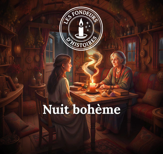 Bougie artisanale parfumée Les Fondeurs d’Histoires coulée à la main en Bretagne.
