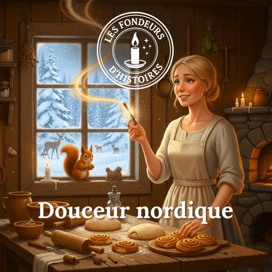 Bougie parfumée Douceur nordique - Les Fondeurs d'Histoires