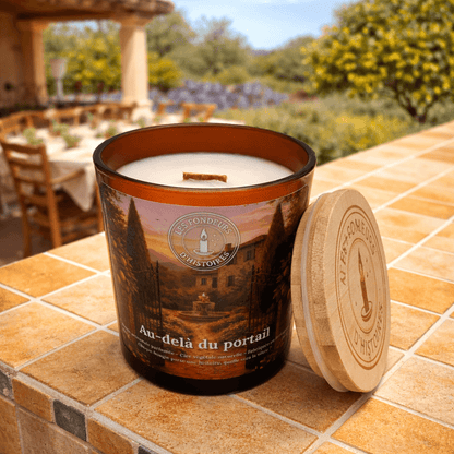 <span style="color:rgb(0,0,0);">Bougie artisanale parfumée -</span> Au-deladuportail_Home - Les Fondeurs d'Histoires - <span style="color:rgb(0,0,0);">en cire végétale fabriquée en Bretagne - Les Fondeurs d’Histoires</span>