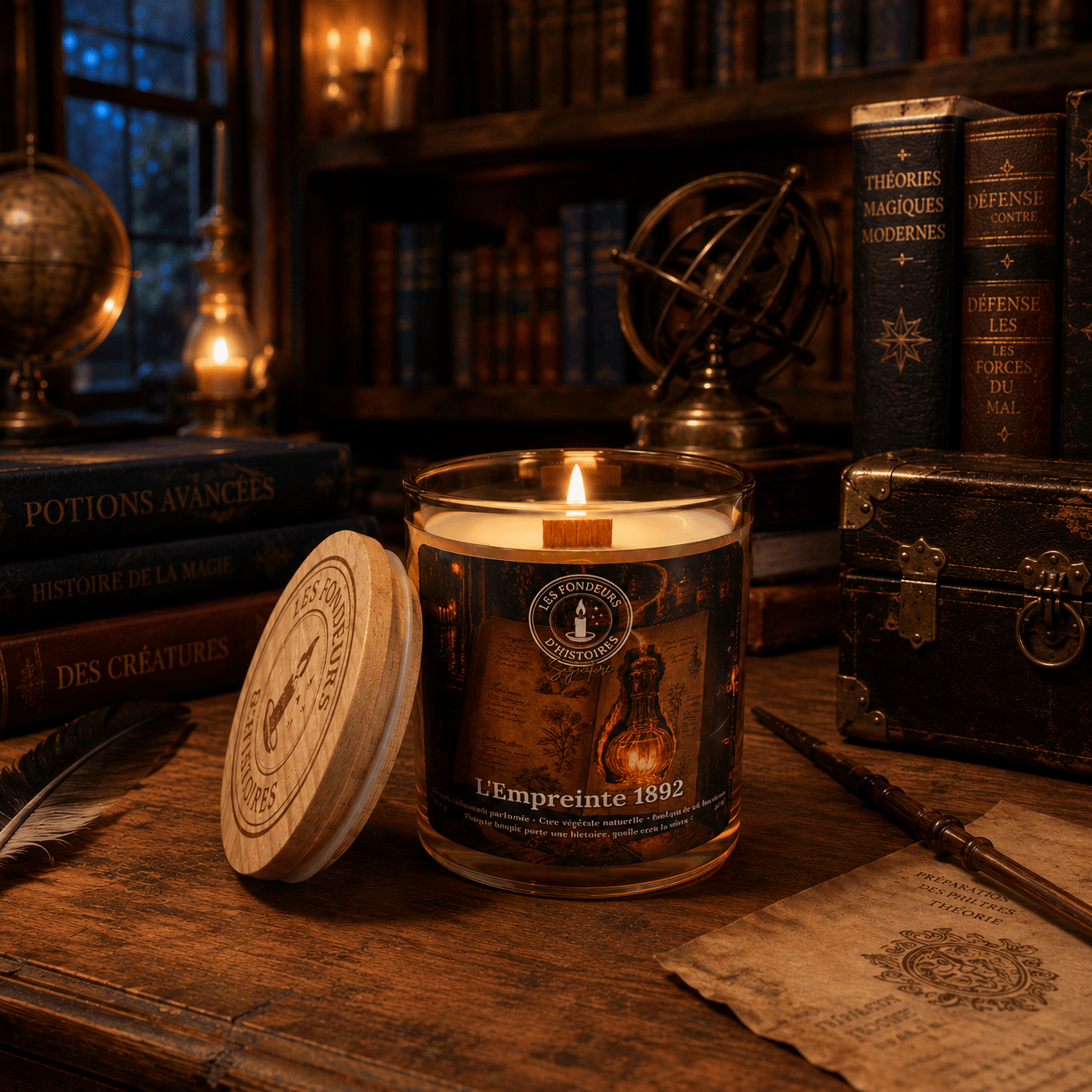 Bougie parfumée L'Empreinte 1892 - Signature - Les Fondeurs d'Histoires