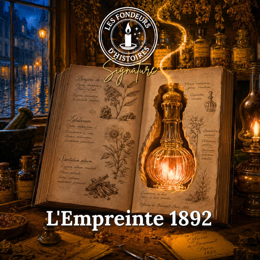 <span style="color:rgb(0,0,0);">Bougie artisanale parfumée -</span> Bougie_signature_L_Empreinte_1892 - Les Fondeurs d'Histoires - <span style="color:rgb(0,0,0);">en cire végétale fabriquée en Bretagne - Les Fondeurs d’Histoires</span>