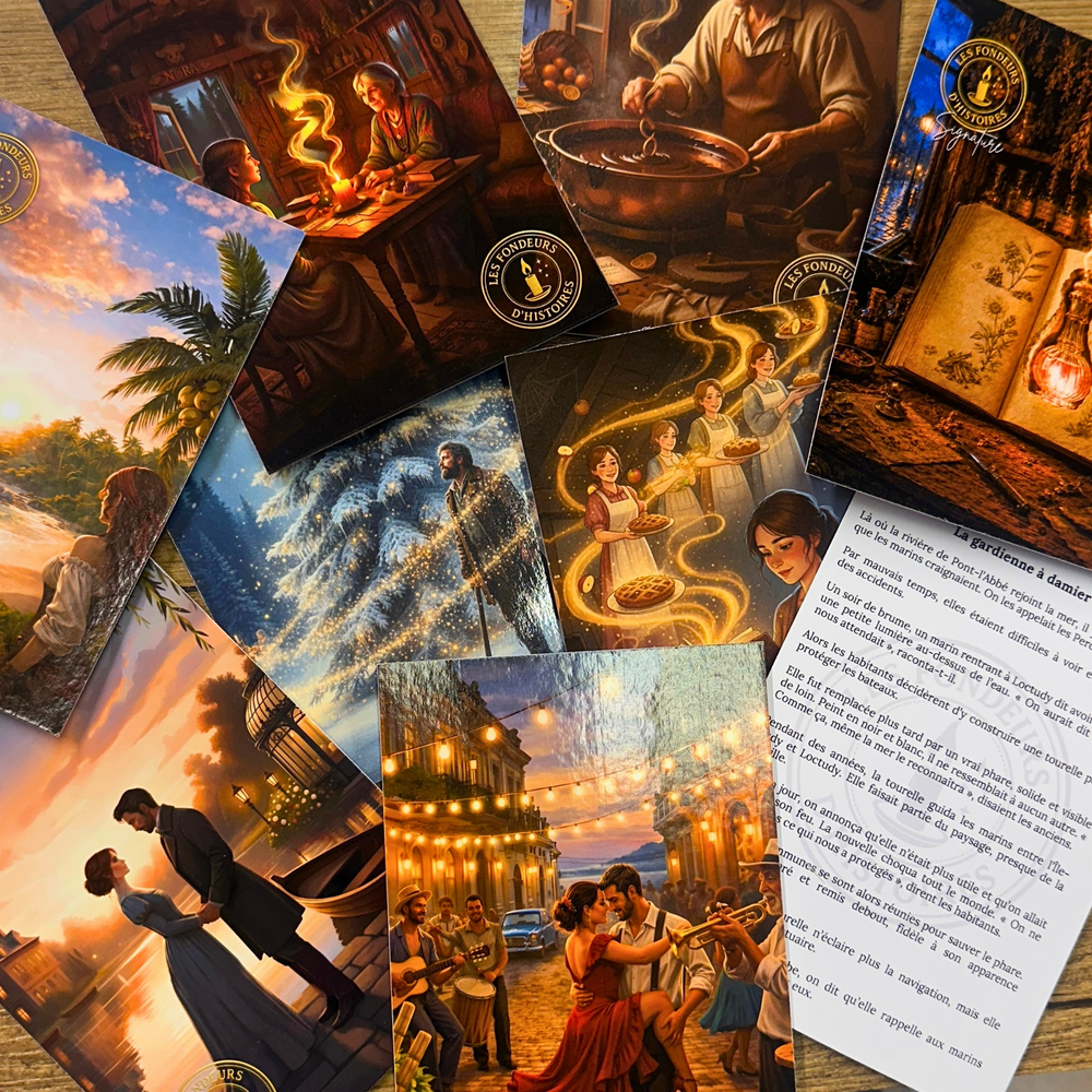 Collector's card slipped into every Les Fondeurs d'Histoires box