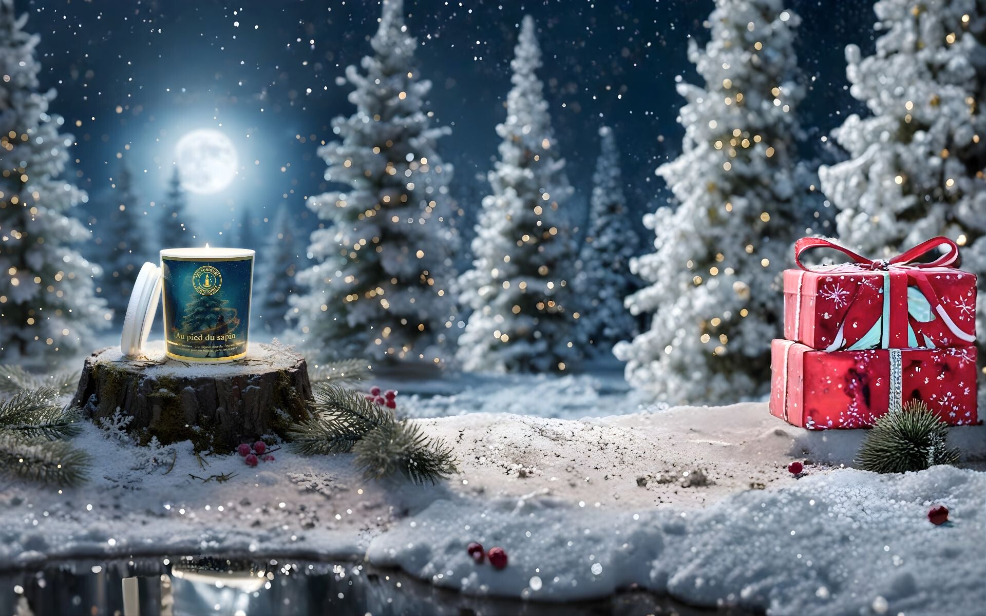 Mise en scène magique inspirée de notre univers apothicaire, bougie artisanale