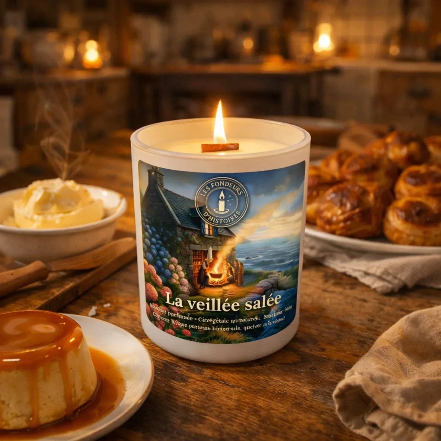 Bougie parfumée La veillée salée - Les Fondeurs d'Histoires