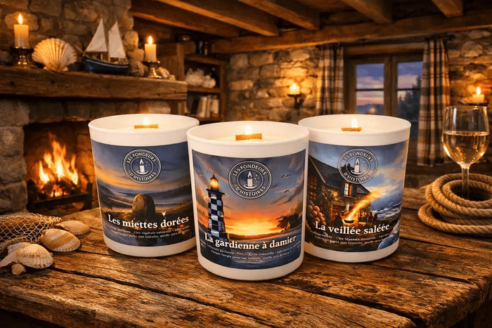 Brittany Collection by Les Fondeurs d'Histoires, candles inspired by Finistère