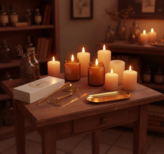 Fabrication manuelle de bougies parfumées dans l’atelier breton