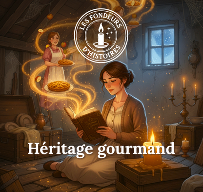 Bougie artisanale parfumée Les Fondeurs d’Histoires coulée à la main en Bretagne.