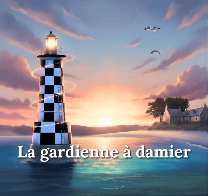 Bougie parfumée La gardienne à damier, Les Fondeurs d'Histoires