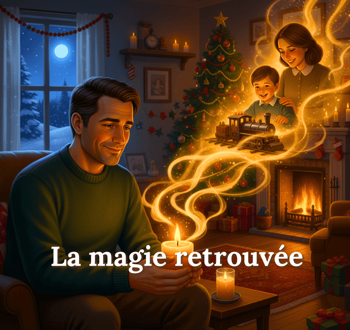 Bougie parfumée La magie retrouvée, Les Fondeurs d'Histoires