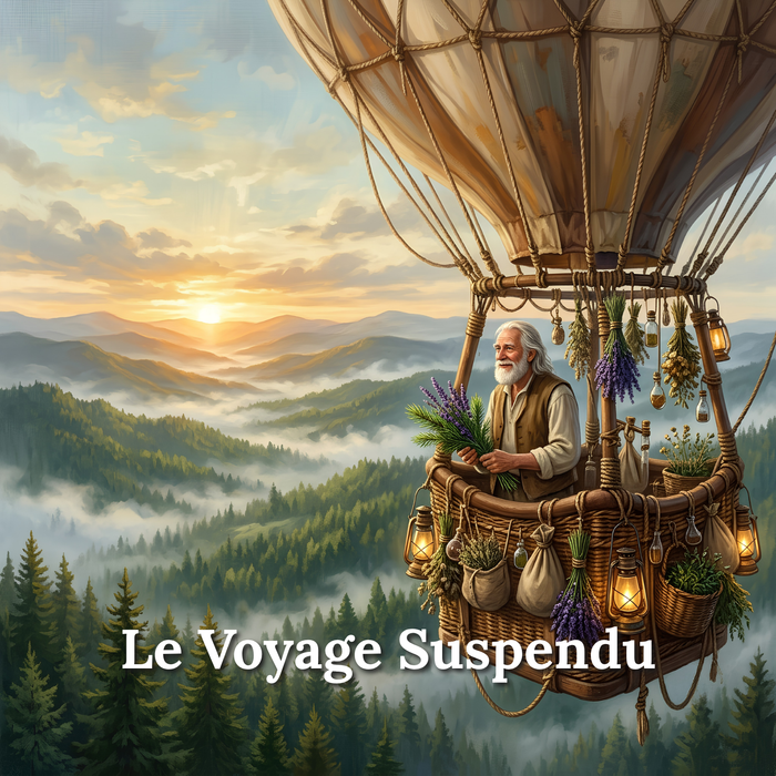 Bougie parfumée artisanale Le Voyage Suspendu, Les Fondeurs d'Histoires