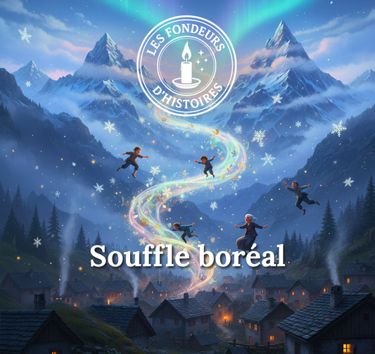 Bougie artisanale parfumée Les Fondeurs d’Histoires coulée à la main en Bretagne.