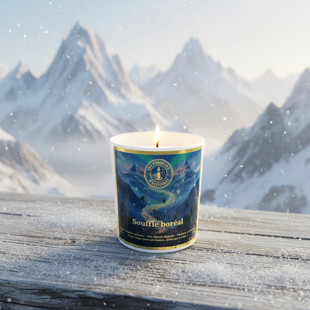 Mise en scène magique inspirée de notre univers apothicaire, bougie artisanale