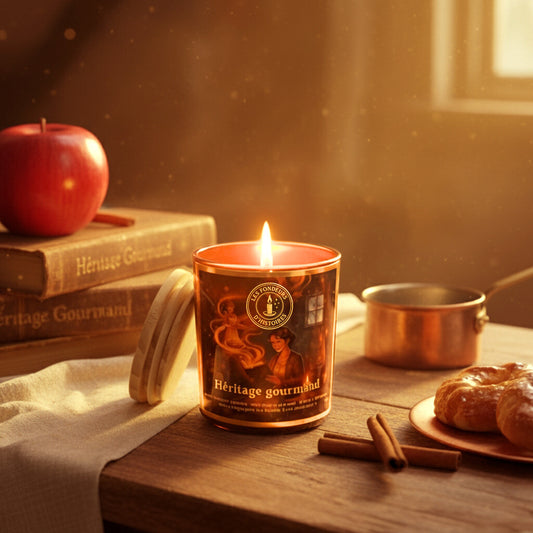 Mise en scène magique inspirée de notre univers apothicaire, bougie artisanale