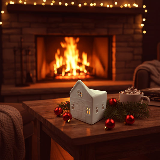 Bougie parfumée artisanale illustrant l’univers magique des Fondeurs d’Histoires.