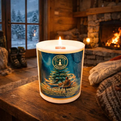 Bougie parfumée Au pied du sapin - Les Fondeurs d'Histoires