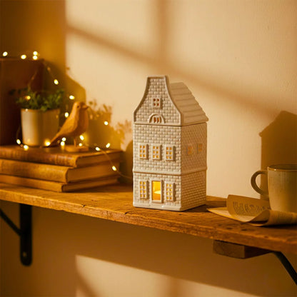 Bougie artisanale parfumée Brûleur à fondants Protection - Maison haute – création Les Fondeurs d'Histoires