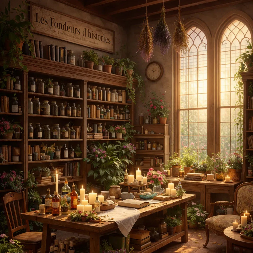 World of Les Fondeurs d'Histoires, artisanal scented candles made in Brittany