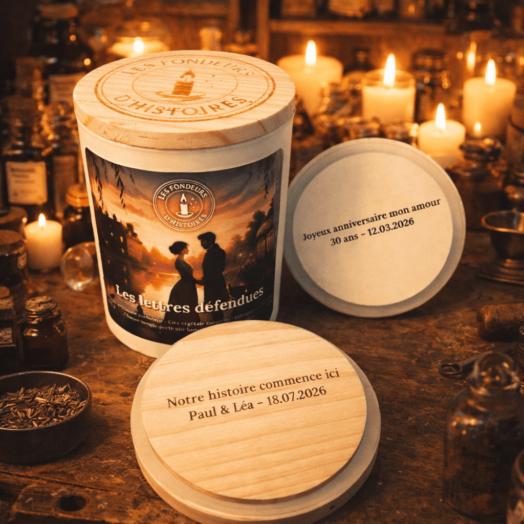 Gravure personnalisée sur couvercle en bois ✨ - Les Fondeurs d'Histoires