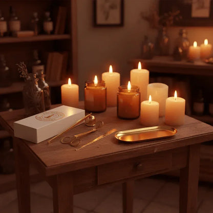 Kit Accessoires Bougie – Élégance & Praticité - Les Fondeurs d'Histoires