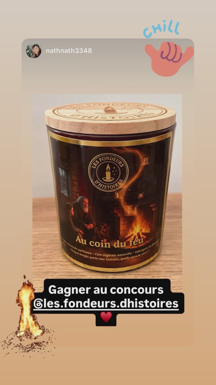 Bougie parfumée Au coin du feu