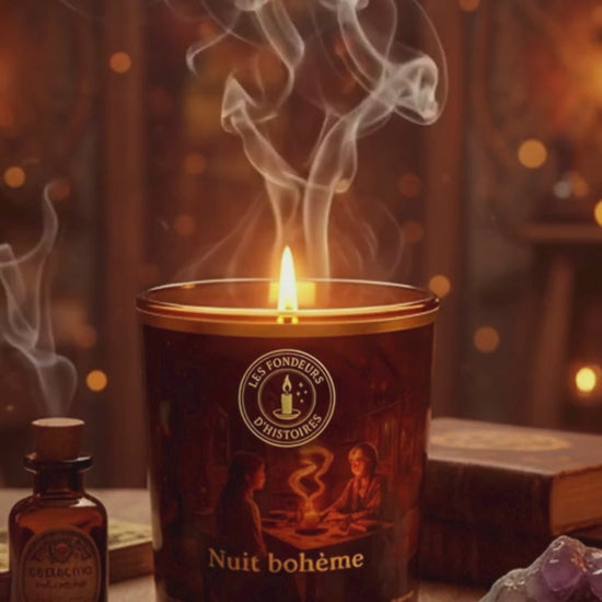 Décoration de maison avec bougie parfumée des Fondeurs d’Histoires