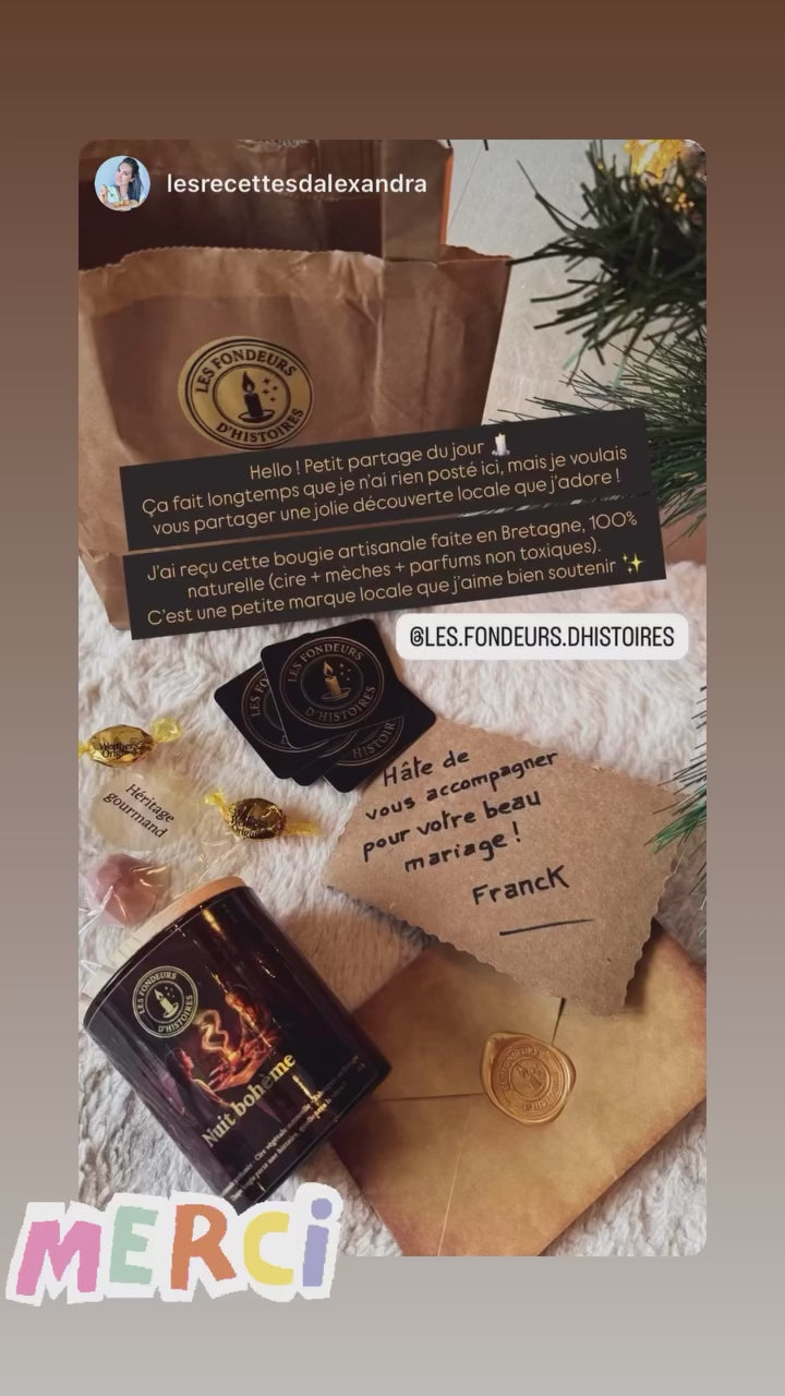 Bougie parfumée Nuit bohème   -