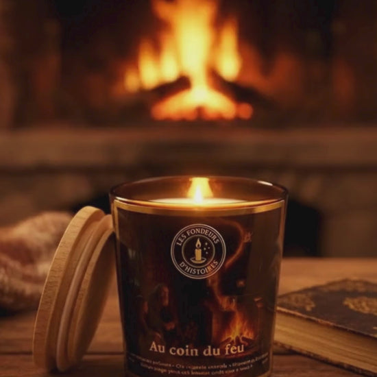Mise en scène magique inspirée de notre univers apothicaire, bougie artisanale