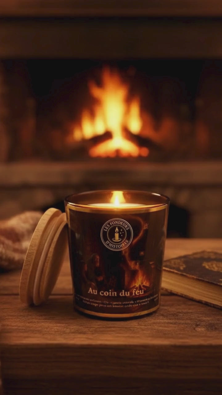 Mise en scène magique inspirée de notre univers apothicaire, bougie artisanale