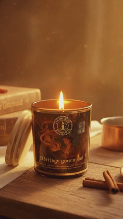 Décoration de maison avec bougie parfumée des Fondeurs d’Histoires