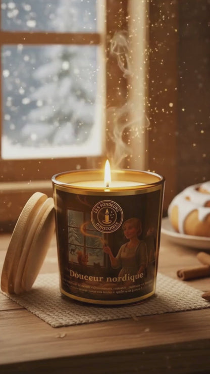 Décoration de maison avec bougie parfumée des Fondeurs d’Histoires